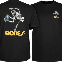 MEN Powell Peralta Skateboarding Skeleton T-shirt - Black