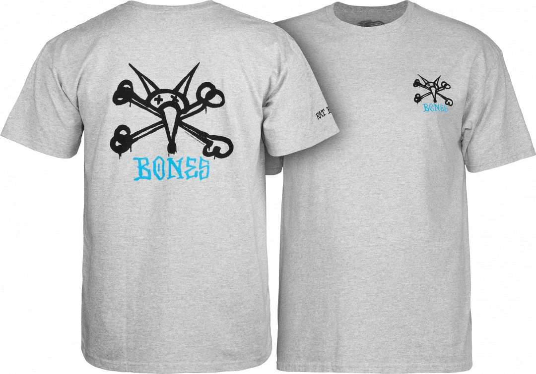 Powell Peralta Rat Bones T-shirt - Athletic Heather MEN 5 Powell Peralta Rat Bones T-shirt - Athletic Heather MEN