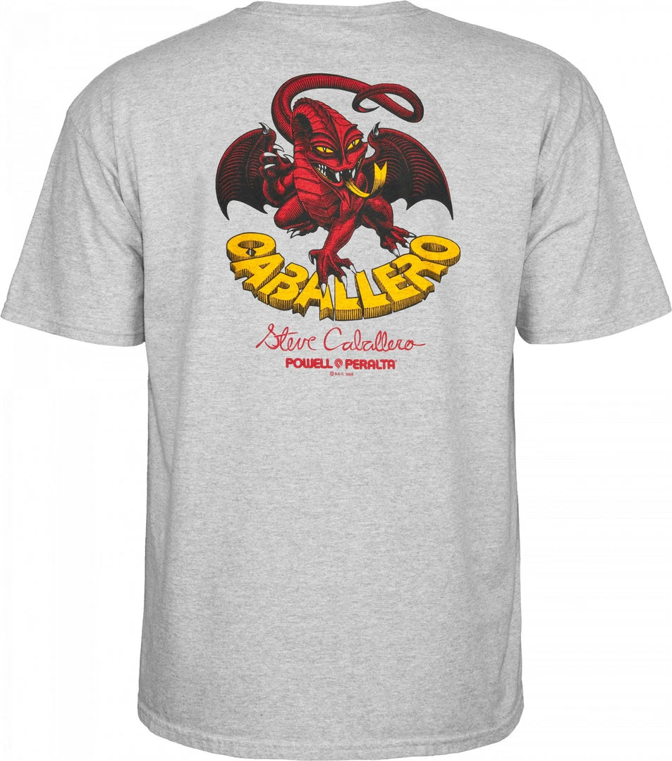 Powell Peralta Steve Caballero Dragon II T-shirt - Athletic Heather Gray MEN 4 Powell Peralta Steve Caballero Dragon II T-shirt - Athletic Heather Gray MEN