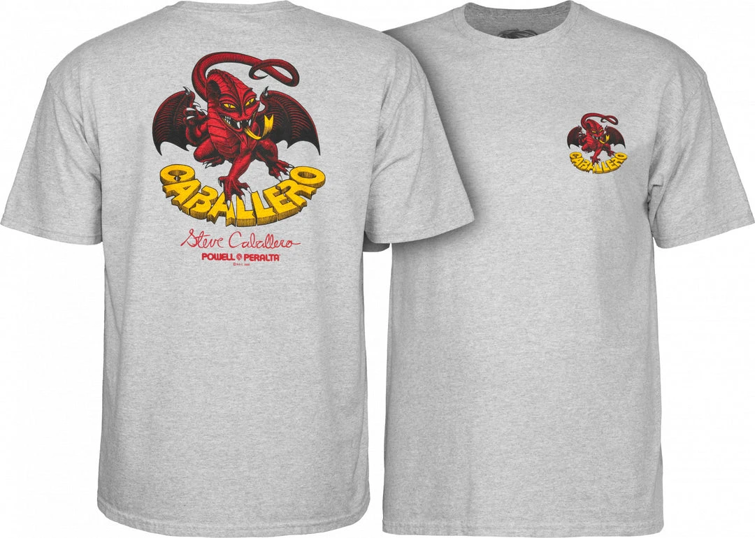 Powell Peralta Steve Caballero Dragon II T-shirt - Athletic Heather Gray MEN 5 Powell Peralta Steve Caballero Dragon II T-shirt - Athletic Heather Gray MEN