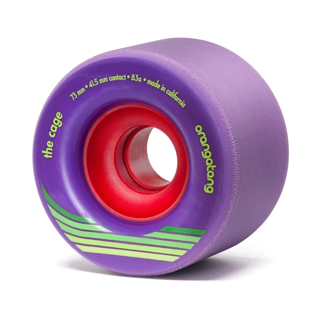 Orangatang The Cage 73mm 83a Longboard Wheels - Purple (Set Of 4) 3 Orangatang The Cage 73mm 83a Longboard Wheels - Purple (Set Of 4)