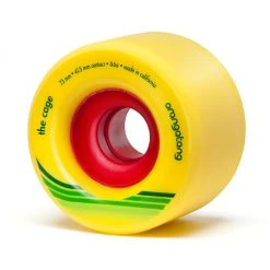 Orangatang The Cage 73mm 86a Longboard Wheels - Yellow (Set Of 4)