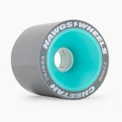 Hawgs Dual-Duro Cheetah Wheels 77mm 85a - Grey/Teal (Set Of 4)