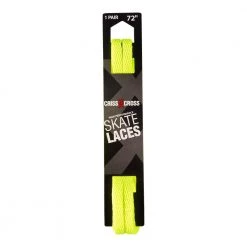 Riedell Criss Cross Skate Laces Skinny 3/8" Width - Neon Yellow Quad Parts