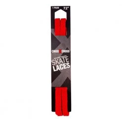 Riedell Criss Cross Skate Laces Skinny 3/8" Width - Red Quad Parts
