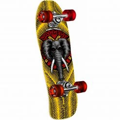 Complete Cruisers Powell Peralta Mini Mike Vallely Elephant Skateboard Complete - 7.5" Yellow