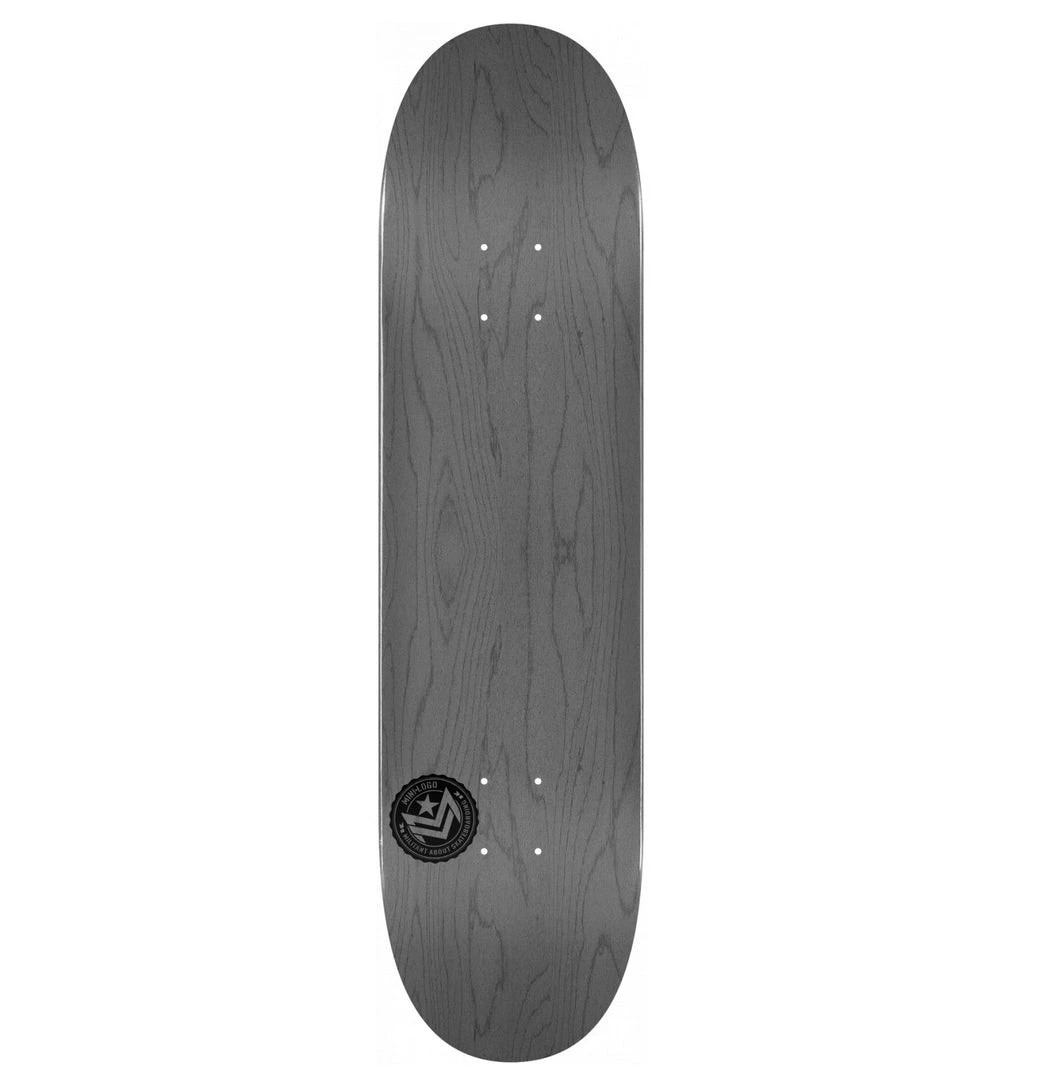 Mini Logo Chevron Stamp Skateboard Deck - 8.5" Grey 3 Mini Logo Chevron Stamp Skateboard Deck - 8.5" Grey