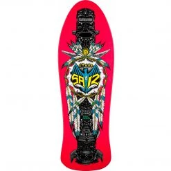 Powell Peralta Steve Saiz Totem Skateboard Deck - 10" Pink Decks