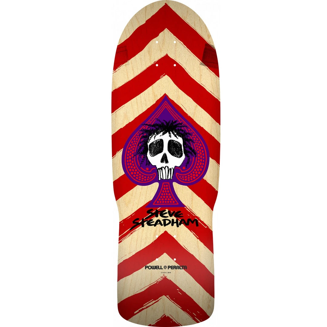 Powell Peralta Steadham Spade Skateboard Deck - 10" Red/Natural Decks 3 Powell Peralta Steadham Spade Skateboard Deck - 10" Red/Natural Decks