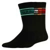 Dickies 4-Pack Skate Rugby Strip Crew Socks - Black/Spring Stripe (BSN) 2 Dickies 4-Pack Skate Rugby Strip Crew Socks - Black/Spring Stripe (BSN)