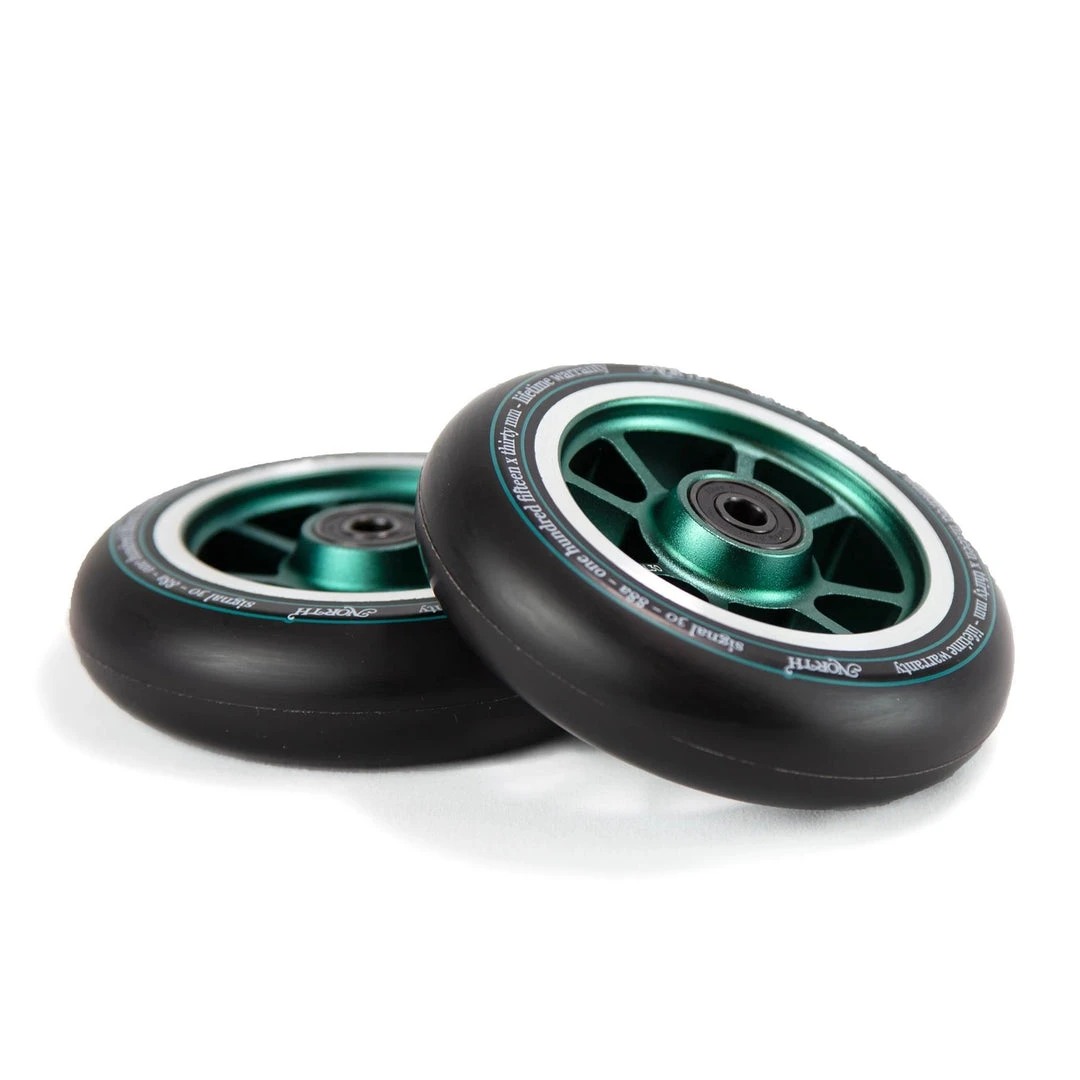 North Scooters Signal Wheels 115mm 88a - Black/Forest 3 North Scooters Signal Wheels 115mm 88a - Black/Forest