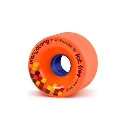 Orangatang Fat Free 65mm 80a Longboard Wheels - Orange (Set Of 4)