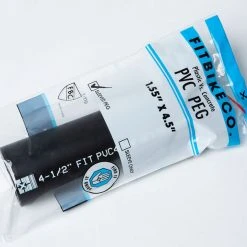 Pegs Fit BMX PVC Peg 4.5" - Black 7 Pegs Fit BMX PVC Peg 4.5