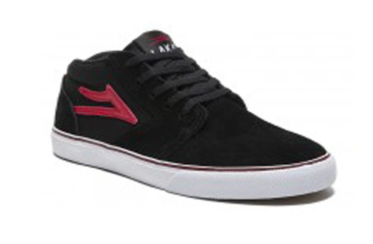 MEN Lakai Shoes Fura High Kids - Black/Red Suede 3 MEN Lakai Shoes Fura High Kids - Black/Red Suede
