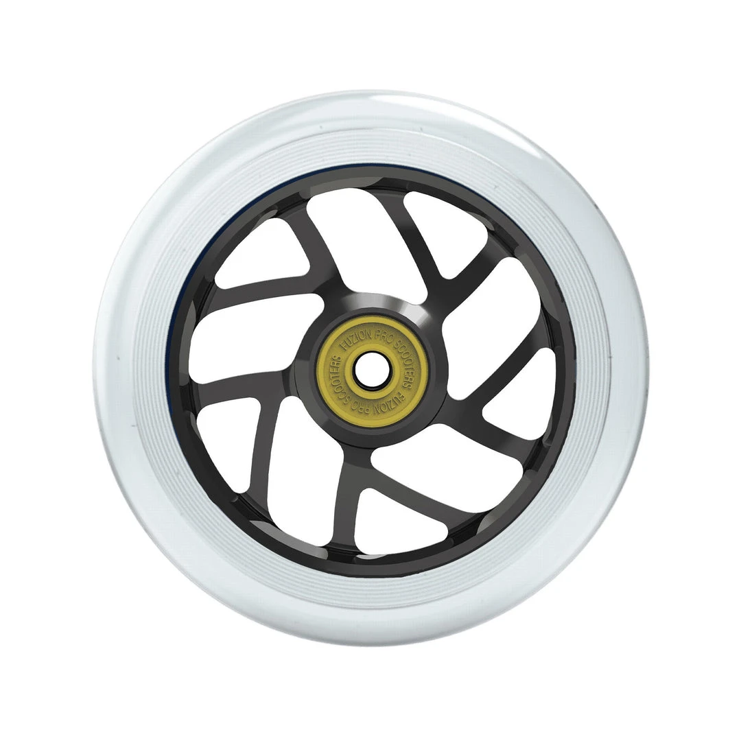 Fuzion Flight Wheels 110mm - Clear/Black Core (Pair) 3 Fuzion Flight Wheels 110mm - Clear/Black Core (Pair)