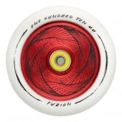 Fuzion Marker Hollowcore Wheels 110mm - Red/White (Pair)