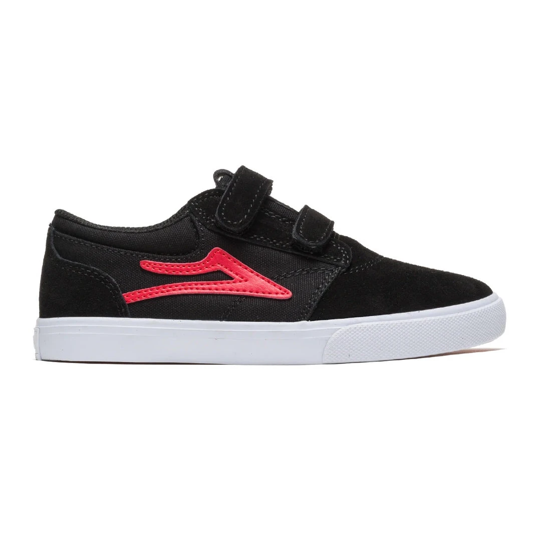 Lakai Shoes Griffin Kids VS - Black/Flame Suede YOUTH 3 Lakai Shoes Griffin Kids VS - Black/Flame Suede YOUTH