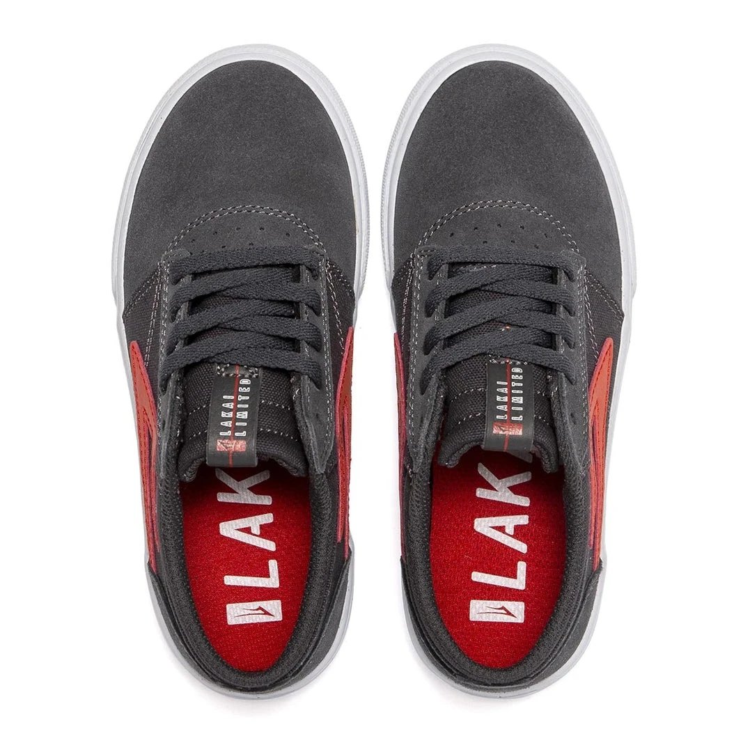 Lakai Shoes Griffin Kids - Charcoal Suede YOUTH 5 Lakai Shoes Griffin Kids - Charcoal Suede YOUTH