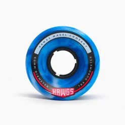 Hawgs Chubby Wheels 60mm 78a - Blue/White Swirl (Set Of 4)