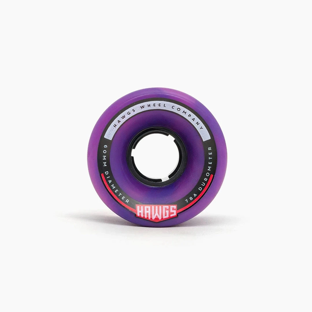 Hawgs Chubby Wheels 60mm 78a - Purple/Pink (Set Of 4) 4 Hawgs Chubby Wheels 60mm 78a - Purple/Pink (Set Of 4)