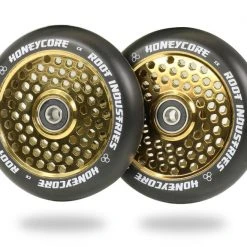 Root Industries 110mm HoneyCore Wheels - Black/Gold Rush (Pair)