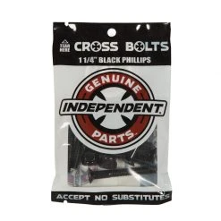 Independent Cross Bolts 1.25" Phillips - Black
