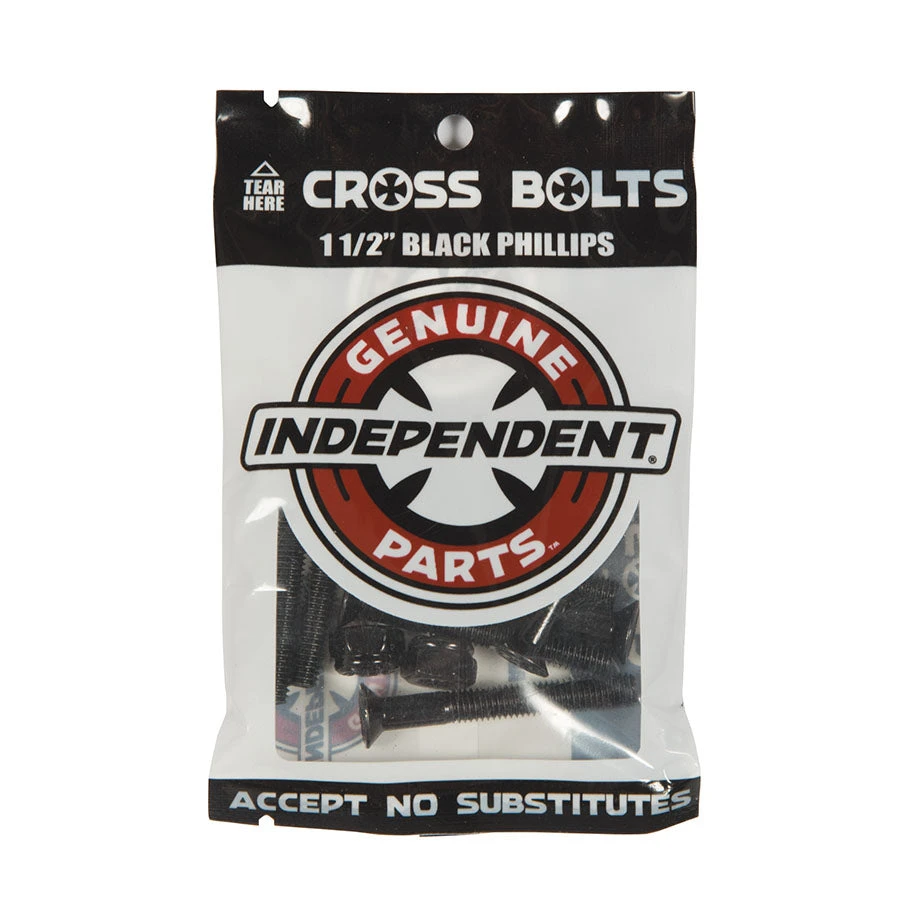 Independent Genuine Parts Cross Hardware 1.5" Phillips - Black 3 Independent Genuine Parts Cross Hardware 1.5" Phillips - Black