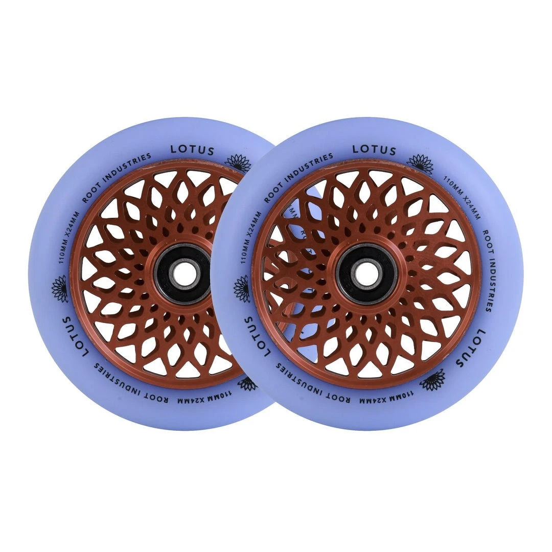 Root Industries 110mm X 24mm Lotus Wheels - Isotope/Pink (Pair) 4 Root Industries 110mm X 24mm Lotus Wheels - Isotope/Pink (Pair)