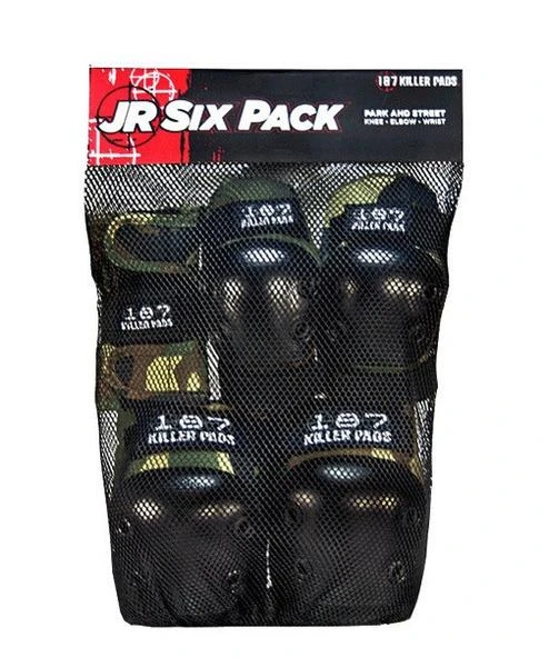 187 Pads PROTECTIVE GEARS 187 6-Pack Junior Pad Set - Camo 187 Pads PROTECTIVE GEARS 187 6-Pack Junior Pad Set - Camo