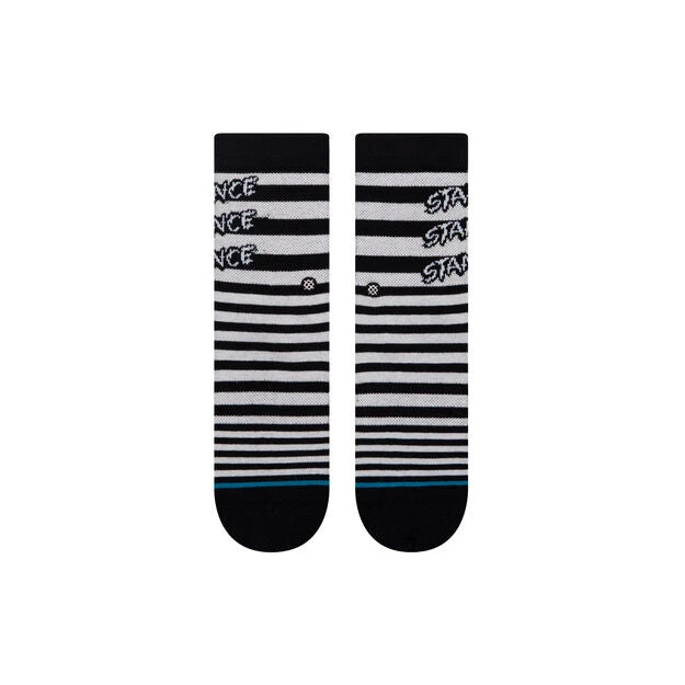 Stance Triple Stacked Crew Socks - Black 4 Stance Triple Stacked Crew Socks - Black