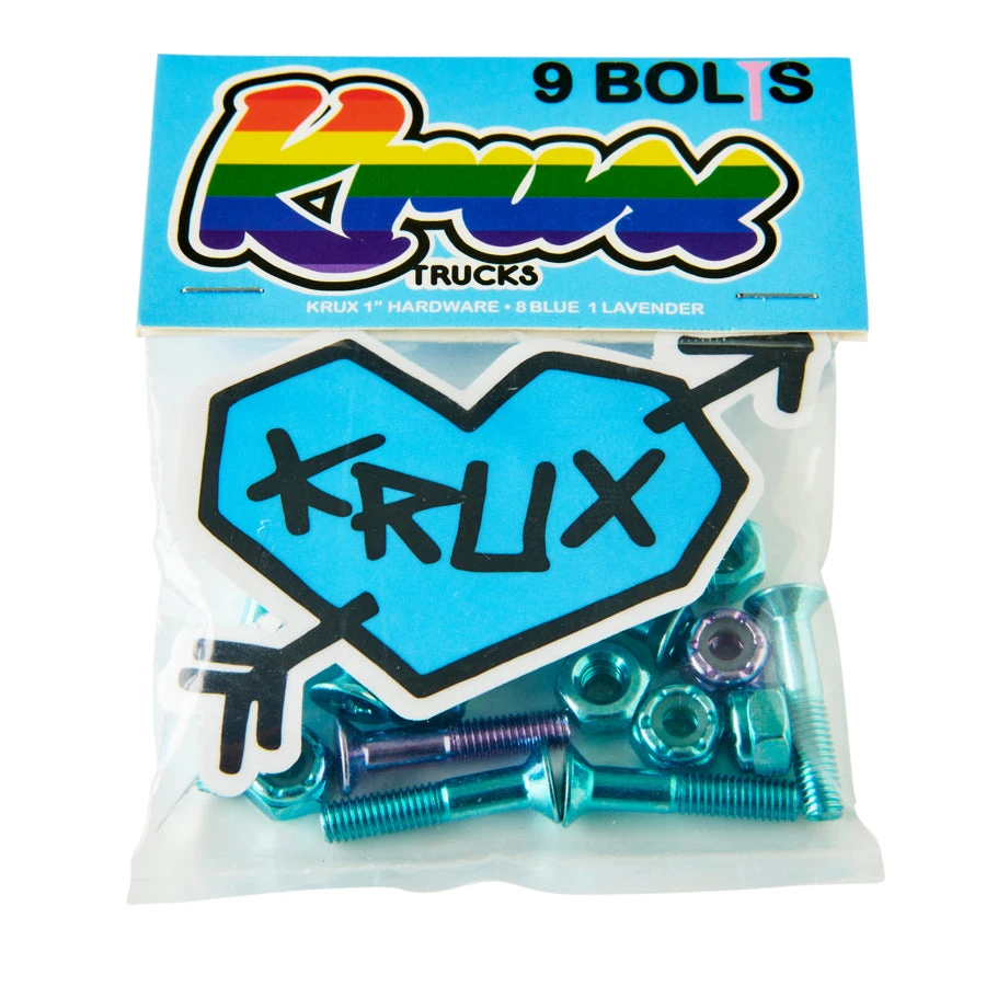 Krux Krome Hardware 1" Phillips - Blue/Lavendar 3 Krux Krome Hardware 1" Phillips - Blue/Lavendar