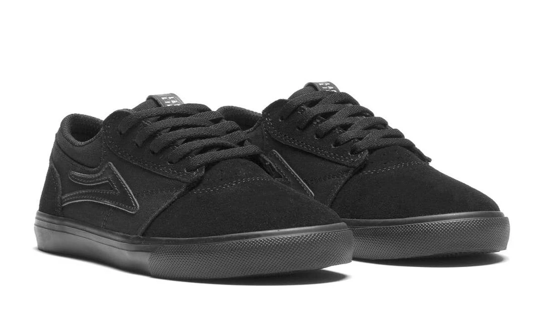 Lakai Shoes Griffin Kids - Black/Black Suede 4 Lakai Shoes Griffin Kids - Black/Black Suede