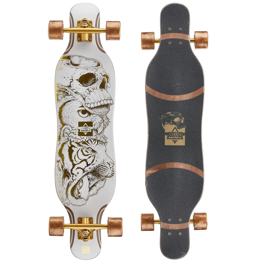 Dusters Kerby Longboard Complete 38.5" - Gold Foil LONGBOARDS 3 Dusters Kerby Longboard Complete 38.5" - Gold Foil LONGBOARDS