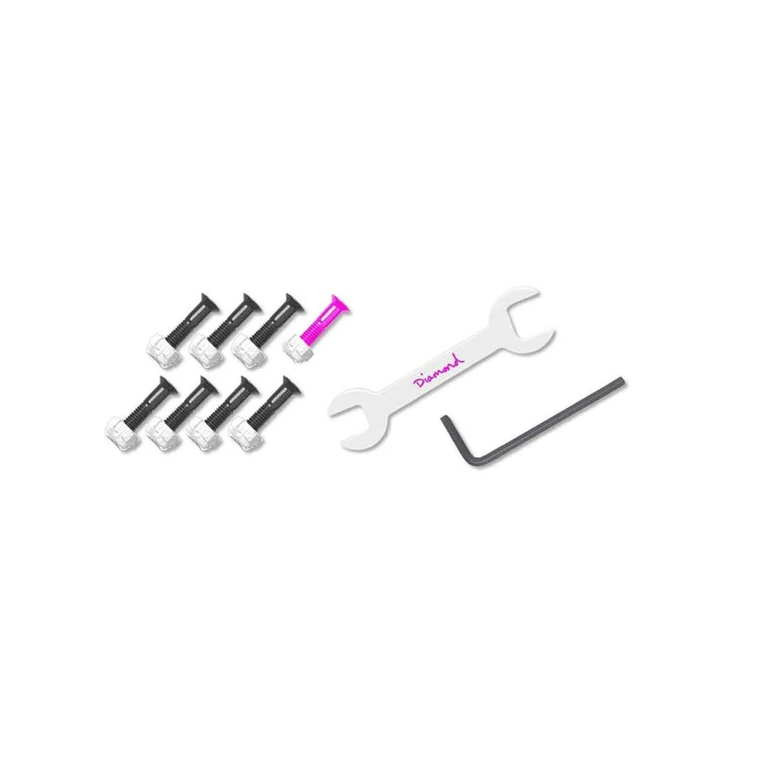 Diamond Leticia Bufoni Hardware Set 7/8" Allen - Black/Pink Diamond Leticia Bufoni Hardware Set 7/8" Allen - Black/Pink