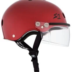 S1 Lifer Visor Gen 2 Helmet - Blood Red Gloss PROTECTIVE GEARS