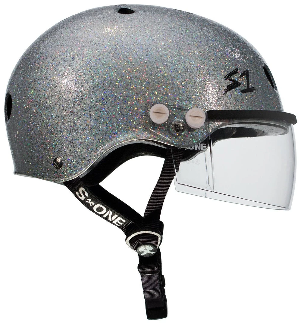 PROTECTIVE GEARS S1 Lifer Visor Gen 2 Helmet - Silver Gloss Glitter 4 PROTECTIVE GEARS S1 Lifer Visor Gen 2 Helmet - Silver Gloss Glitter