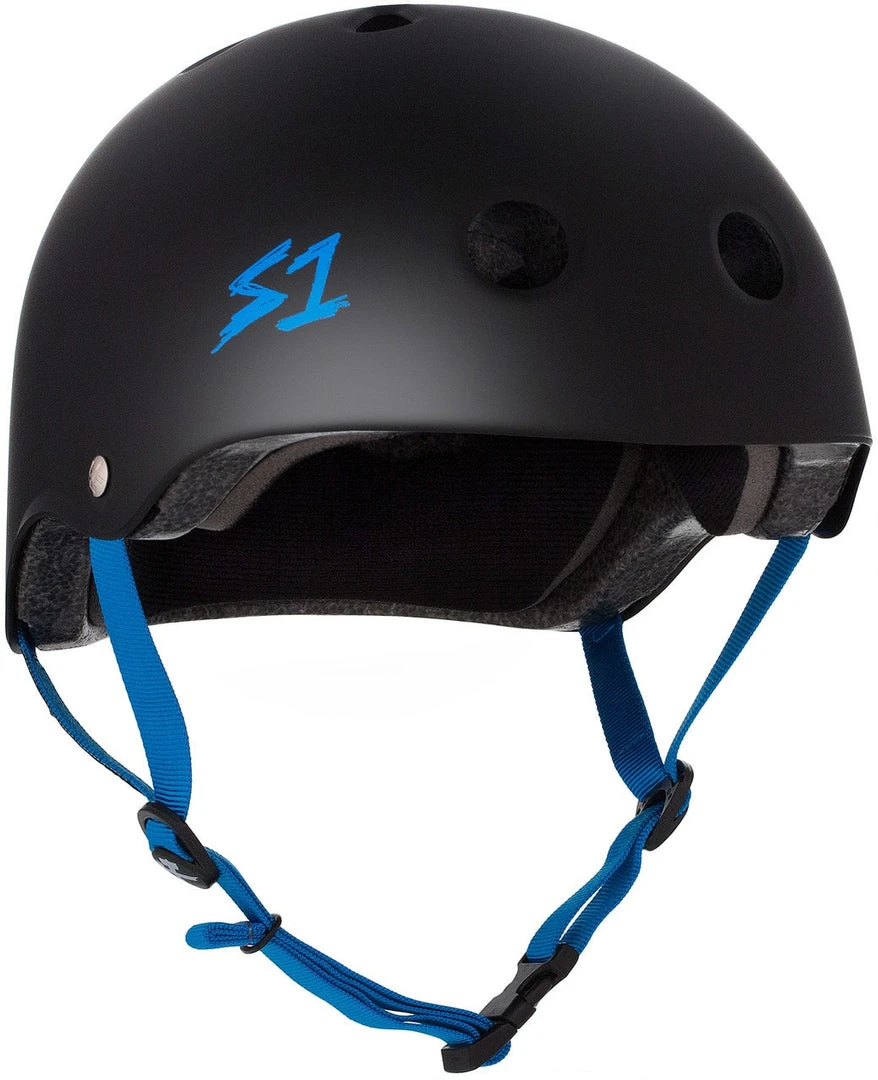PROTECTIVE GEARS S1 Lifer Helmet - Black Matte/Cyan Straps 3 PROTECTIVE GEARS S1 Lifer Helmet - Black Matte/Cyan Straps