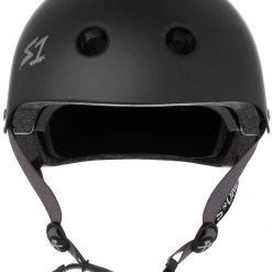 S1 Lifer Helmet - Black Matte/Grey Straps PROTECTIVE GEARS
