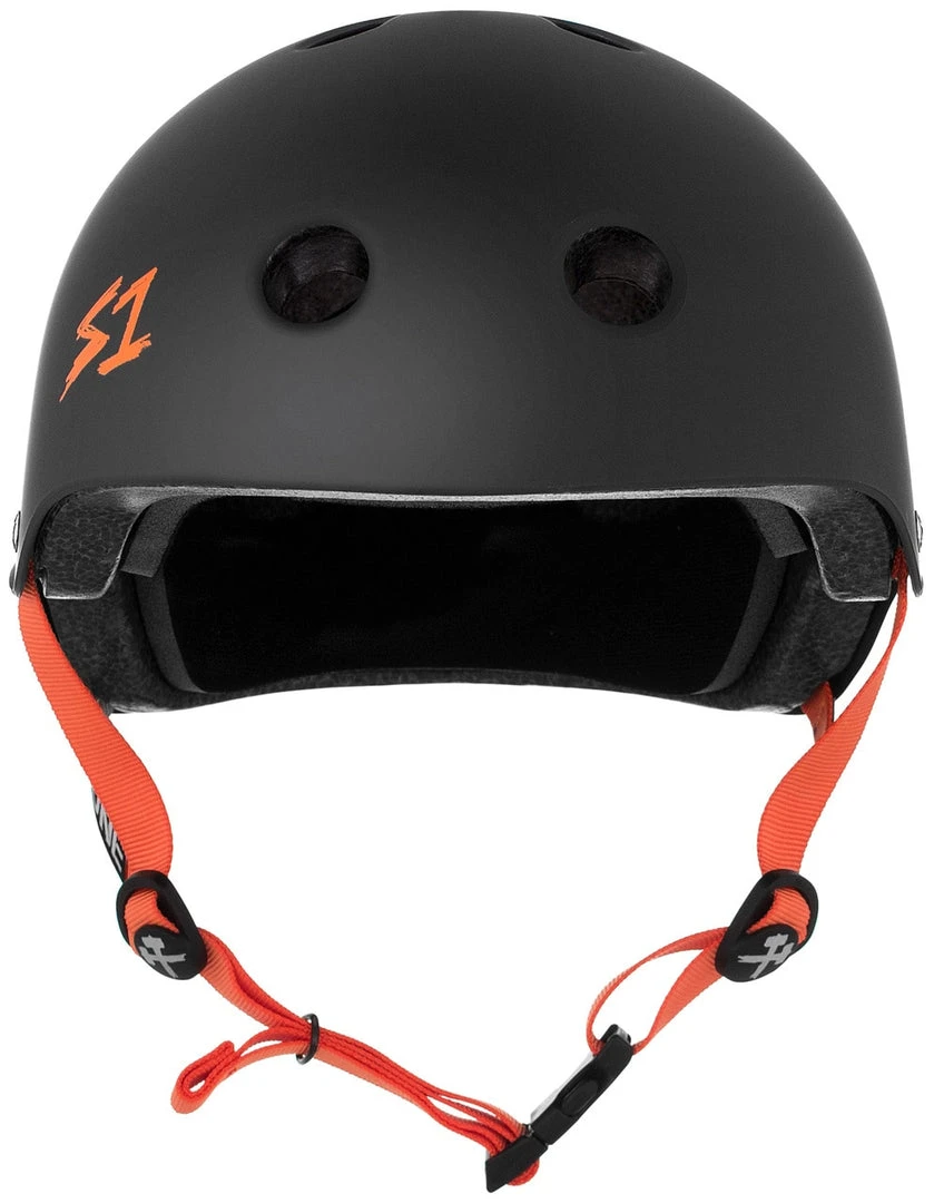 S1 Lifer Helmet - Black Matte/Orange Straps 4 S1 Lifer Helmet - Black Matte/Orange Straps