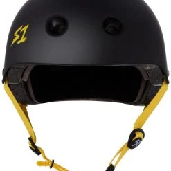 S1 Lifer Helmet - Black Matte/Yellow Straps PROTECTIVE GEARS