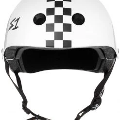 S1 Lifer Helmet - White Gloss/Checkers