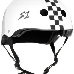 S1 Lifer Helmet - White Gloss/Checkers