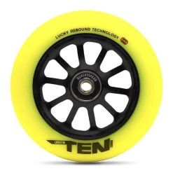 Lucky Scooters Lucky Scooter Wheel 2016 TEN 120mm - Black/Hi-Liter Yellow Wheels