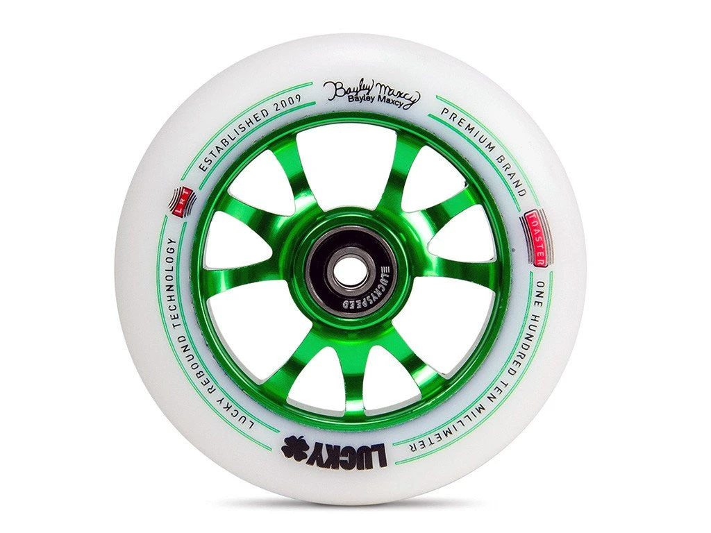 Lucky Scooters Lucky Scooter Wheel 2016 TOASTER 110mm - Forest Green/White (Pair) Wheels 3 Lucky Scooters Lucky Scooter Wheel 2016 TOASTER 110mm - Forest Green/White (Pair) Wheels