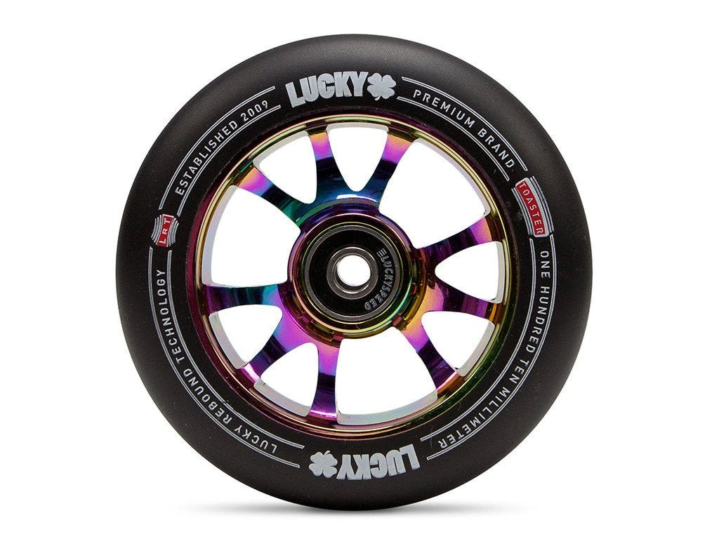 Lucky Scooters Lucky Scooter Wheel 2017 TOASTER 110mm - NeoChrome/Black Wheels 3 Lucky Scooters Lucky Scooter Wheel 2017 TOASTER 110mm - NeoChrome/Black Wheels