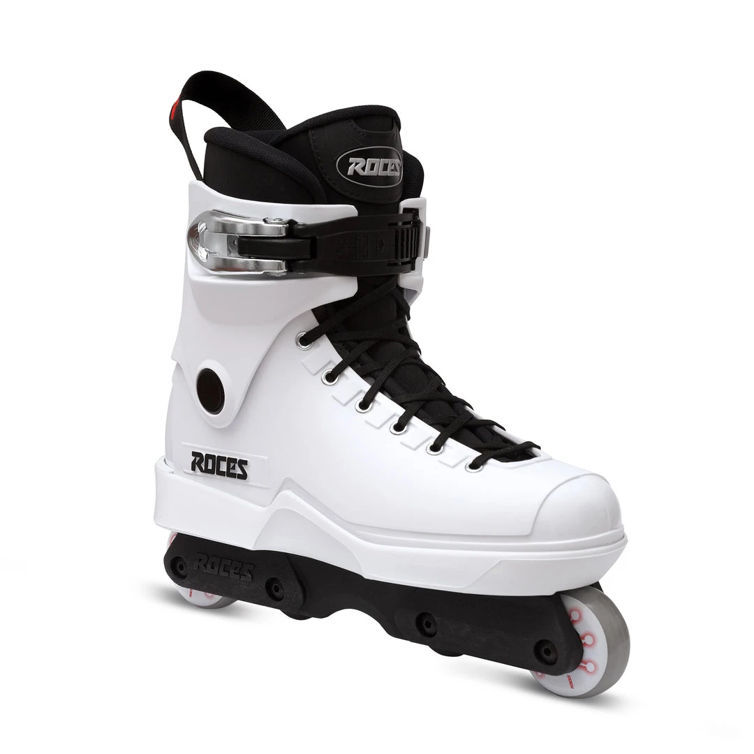 Roces M12 Lo Team UFS Aggressive Inline Complete Skates - White Roces M12 Lo Team UFS Aggressive Inline Complete Skates - White