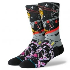 Stance Warped Pilot Crew Socks - Black