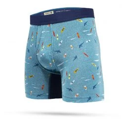 MEN Stance Localism Boxer Brief Underwear - Blue Heather