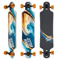 Sector 9 Meridian Swirl Longboard Complete - 9.75"