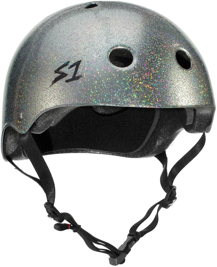 S1 Mega Lifer Helmet - Silver Gloss Glitter 3 S1 Mega Lifer Helmet - Silver Gloss Glitter